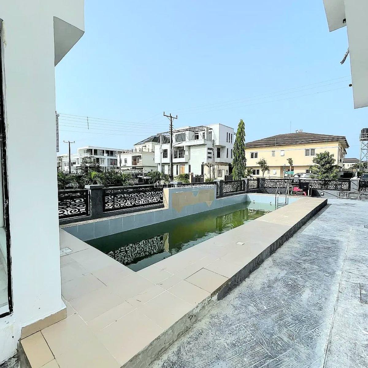 Brand New 5 Bedroom Fully Detached Duplex with Pool & Bq, Osapa, Lekki, Lagos, Detached Duplex for Sale