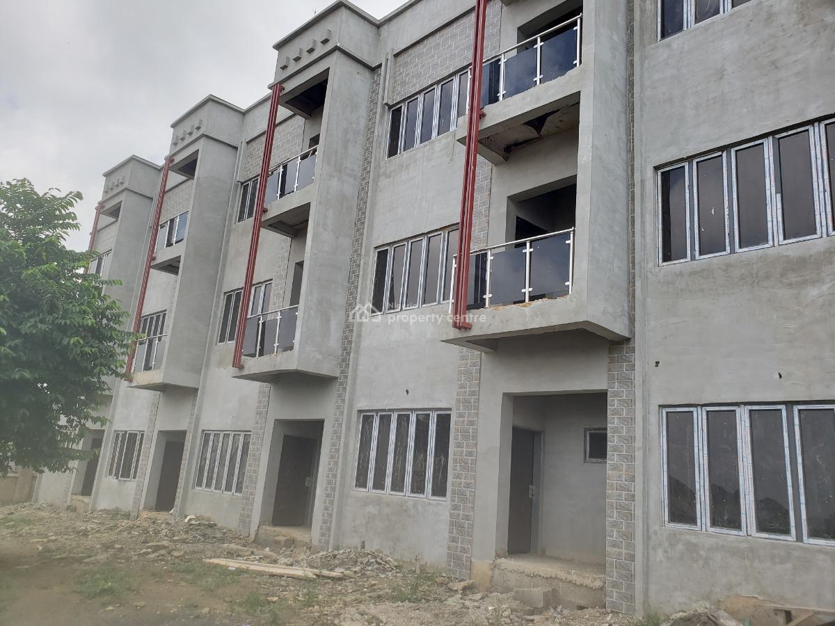 Carcass 4 Bedroom Duplex with Bq, By Ben Ayade Crescent, Jahi, Abuja, Terraced Duplex for Sale
