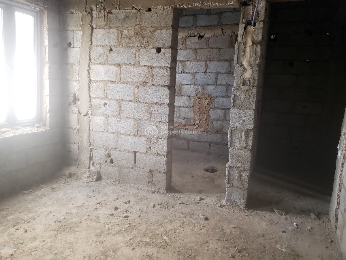 Carcass 4 Bedroom Duplex with Bq, By Ben Ayade Crescent, Jahi, Abuja, Terraced Duplex for Sale