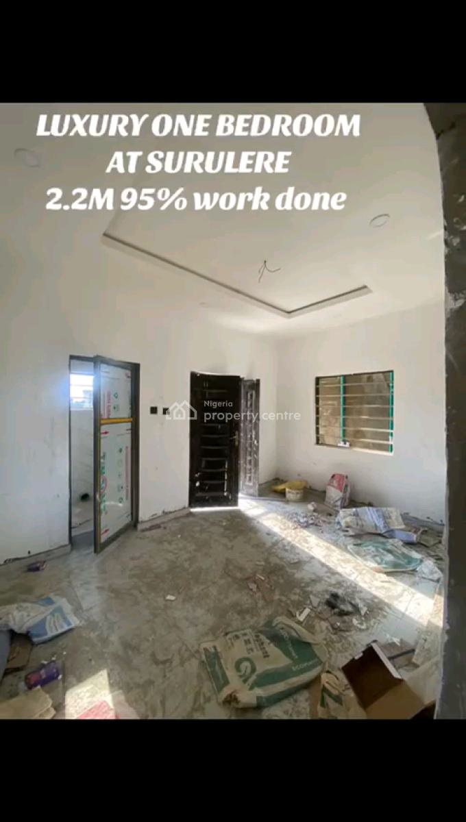 Luxury, 1-bedroom Apartment Features a Pop Finish, Chandelier Light, Kilo, Surulere, Lagos, Mini Flat (room and Parlour) for Rent