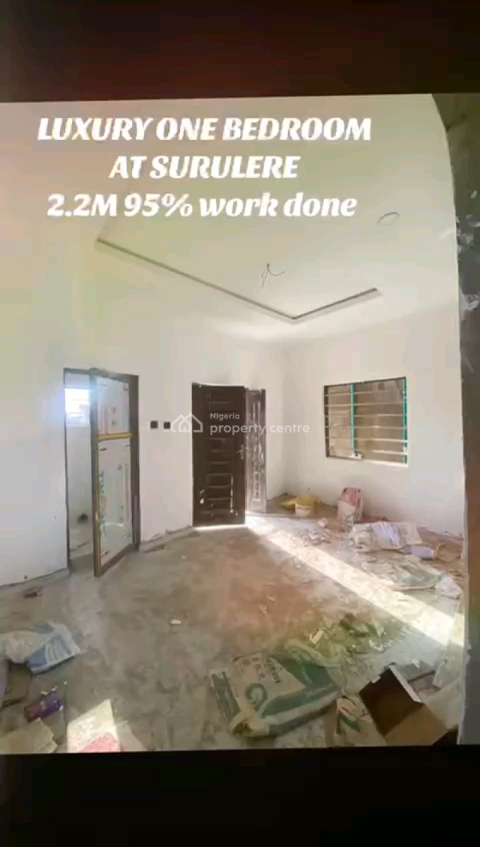 Luxury, 1-bedroom Apartment Features a Pop Finish, Chandelier Light, Kilo, Surulere, Lagos, Mini Flat (room and Parlour) for Rent