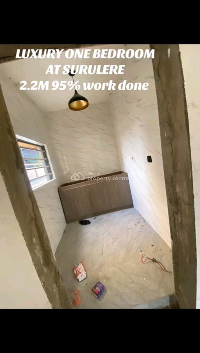 Luxury, 1-bedroom Apartment Features a Pop Finish, Chandelier Light, Kilo, Surulere, Lagos, Mini Flat (room and Parlour) for Rent
