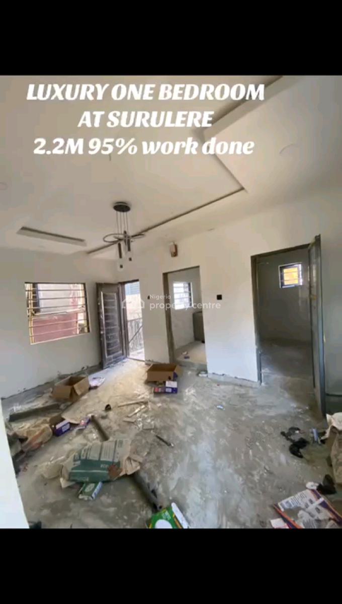 Luxury, 1-bedroom Apartment Features a Pop Finish, Chandelier Light, Kilo, Surulere, Lagos, Mini Flat (room and Parlour) for Rent