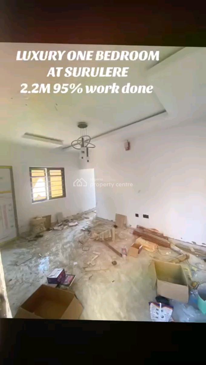 Luxury, 1-bedroom Apartment Features a Pop Finish, Chandelier Light, Kilo, Surulere, Lagos, Mini Flat (room and Parlour) for Rent