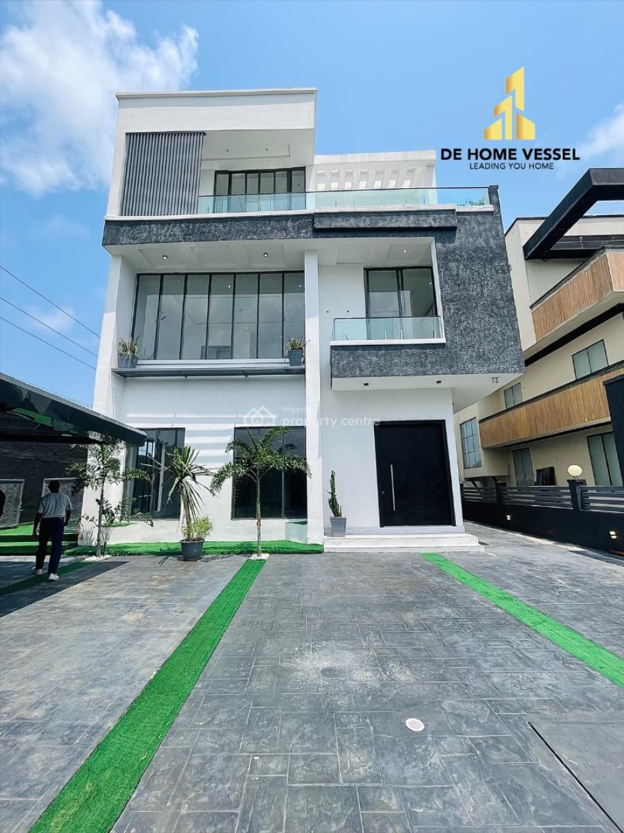 Marvelously Carved Luxury 5 Bedroom Detached Duplex with Home Elevator, Osapa, Lekki, Lagos, Detached Duplex for Sale