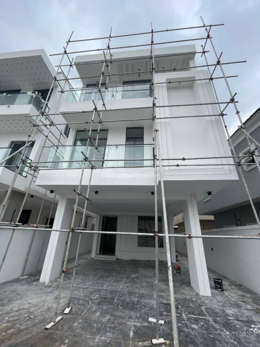Exquisite 5 Bedroom Fully Detached Duplex with Ante Room and Bq, Chevron, Lekki, Lagos, House for Sale