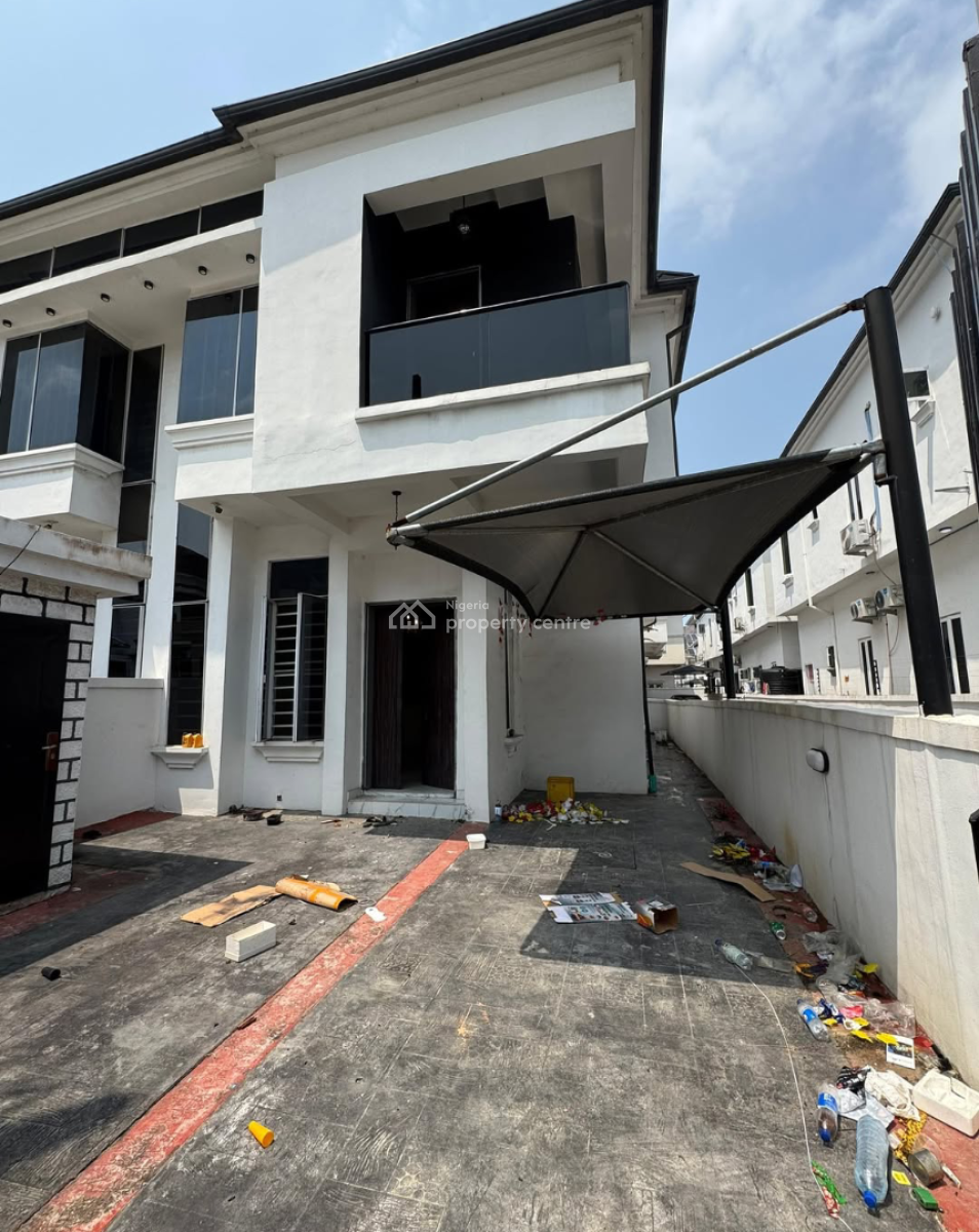 Self Service 4 Bedroom Semi Detached Duplex with Bq, Off Chevron Drive Lekki By Bis, Lekki, Lagos, Semi-detached Duplex for Rent