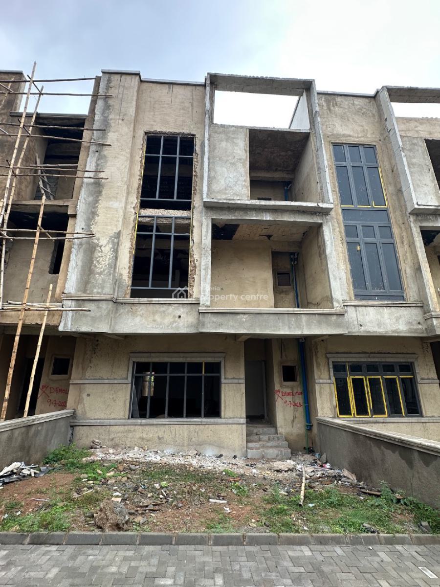 Elegant 4bedroom Terrace Duplex with a Bq, Wuye, Abuja, Terraced Duplex for Sale