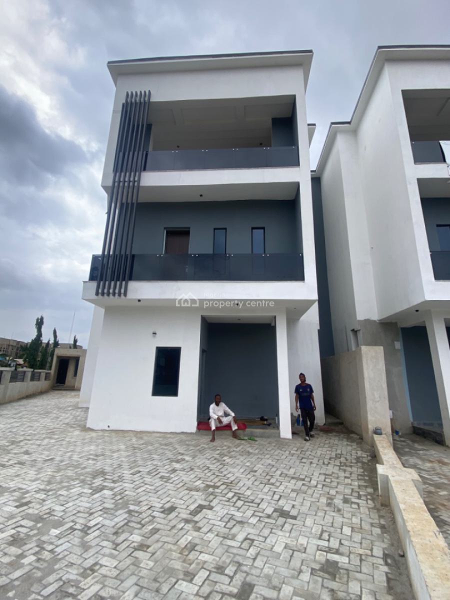 Brand New 5 Bedroom Semi Detached with Bq, Gated, By Shafa, Wuye, Abuja, Semi-detached Duplex for Rent