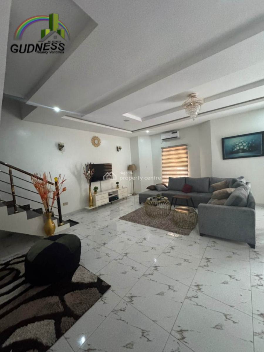 Luxurious Furnished 4 Bedroom Semi Detached Duplex., Ikota, Lekki, Lekki, Lagos, Detached Duplex for Rent