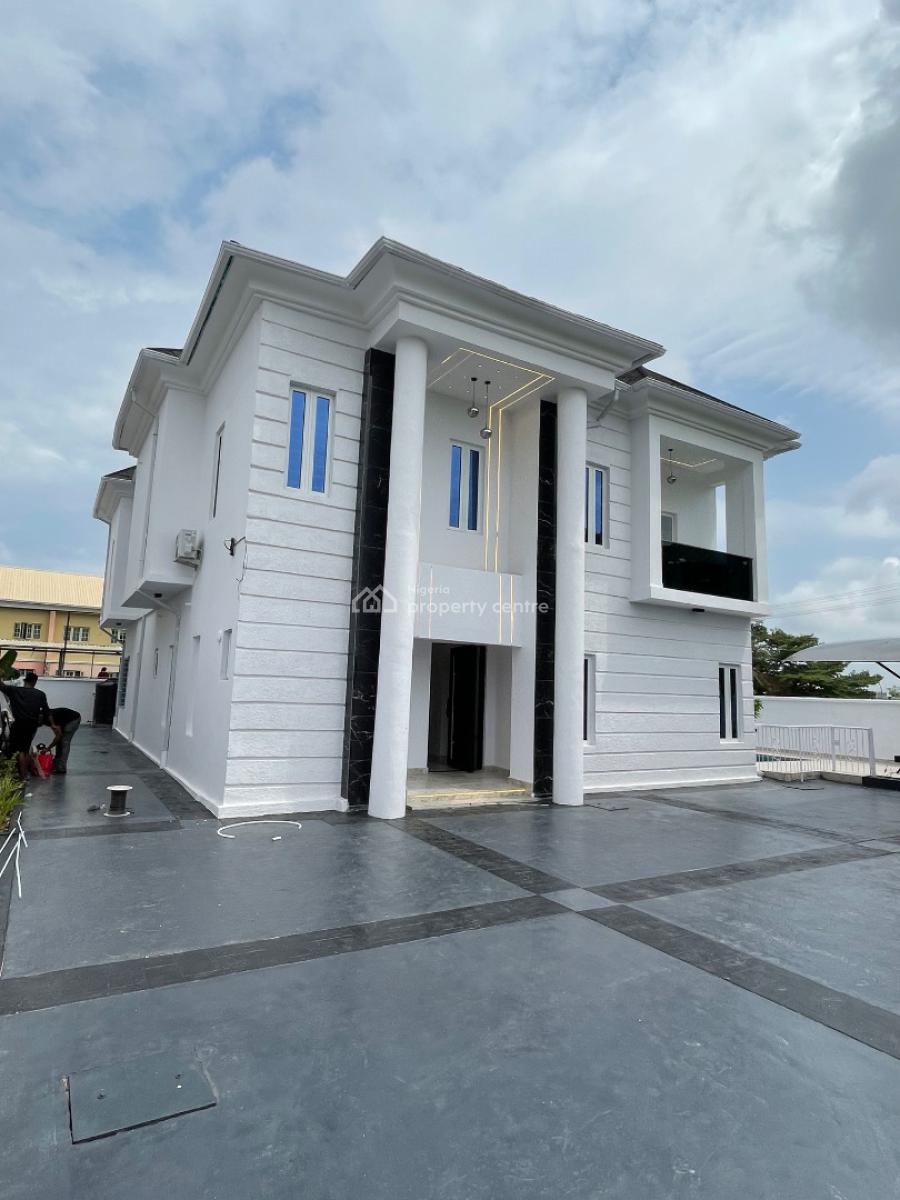Luxurious, Satandard and Spacious Newly Built 5bed Mansion, Pool & Bq, Pinnock, Osapa, Lekki, Lagos, Detached Duplex for Sale