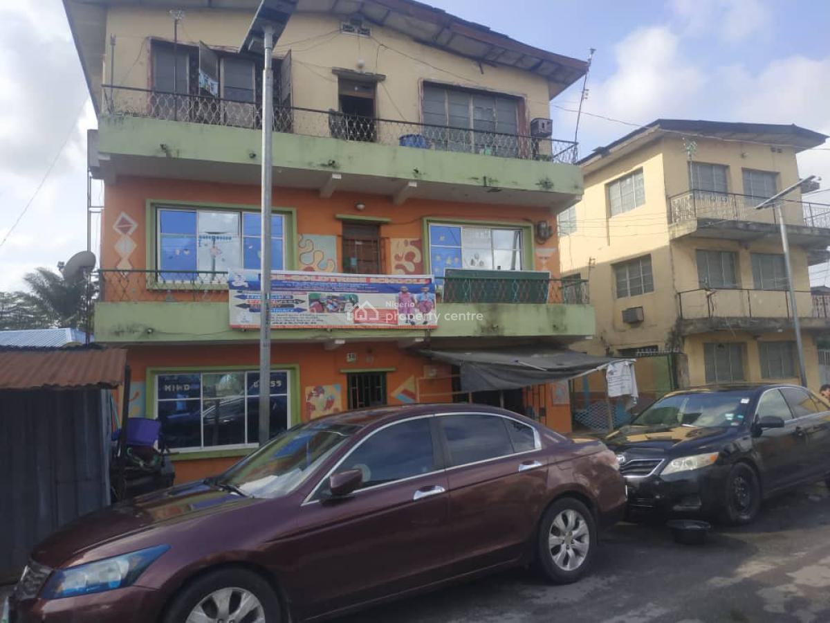 Fenced and Gated 2 Storey  Building with 6 Rooms Each  Floor, Lawani Street, Ojuelegba, Surulere, Lagos, House for Sale
