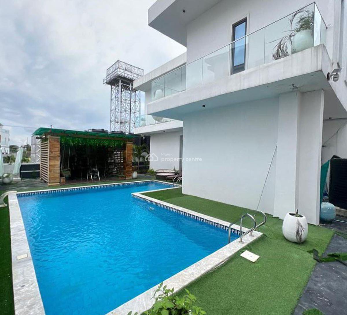 Fully Furnished Exclusive 5 Bedrooms Contemporary House!, Osapa Lekki, Osapa, Lekki, Lagos, Detached Duplex for Rent