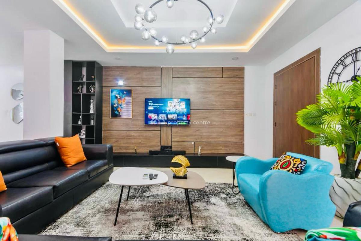 Fully Furnished Serviced with 24hrs Power, Swimming Pool, Gym, Off Durosimi Etti Street, Lekki Phase 1, Lekki, Lagos, Flat / Apartment for Rent