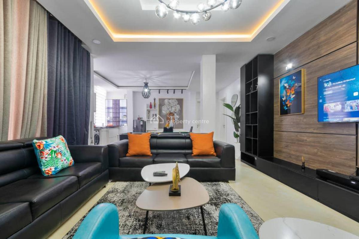 Executive Furnished 2 Bedroom Flat with 24 Hours Light and Modern Faci, Off Bisola Durosinmi Etti, Lekki Phase 1, Lekki, Lagos, Flat / Apartment for Rent