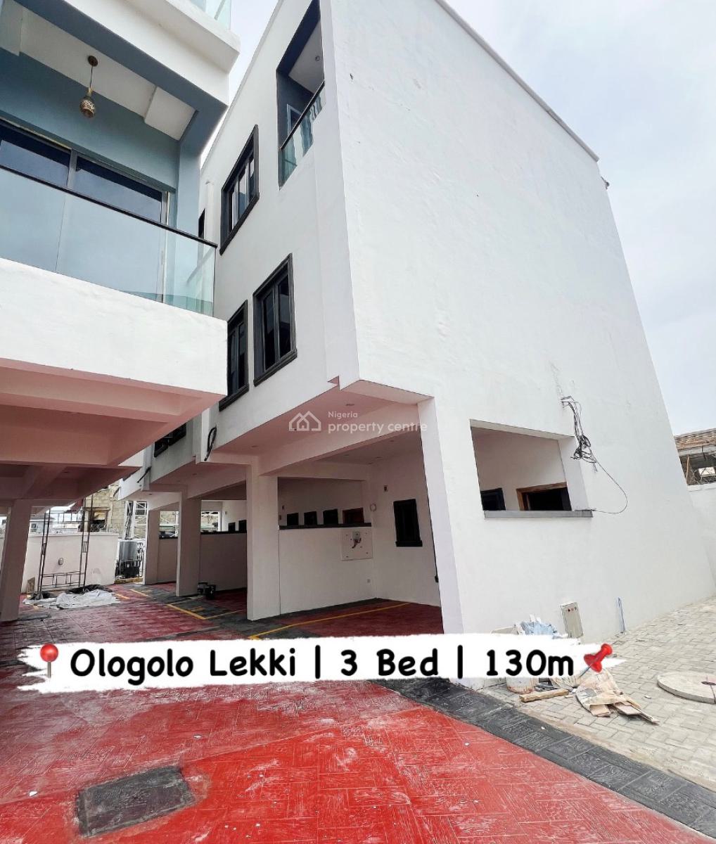 Serviced 3 Bedroom Terrace Duplex, Ologolo, Lekki, Lagos, Block of Flats for Sale