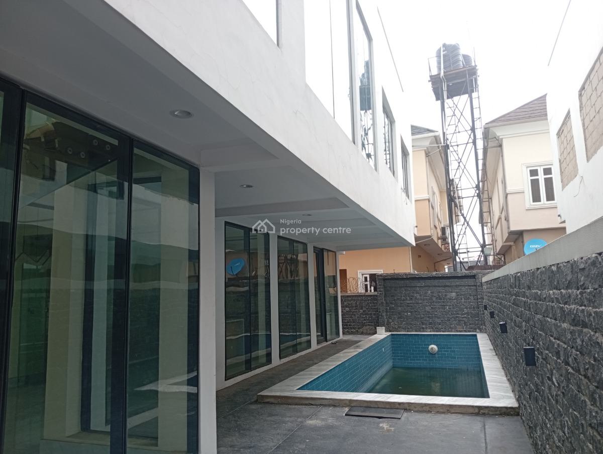 Top Luxury 6 Bedroom Detached House with 2 Rooms Bq on 500 Sqm, Off Durosimi Etti Drive, Lekki, Lagos, Detached Duplex for Sale