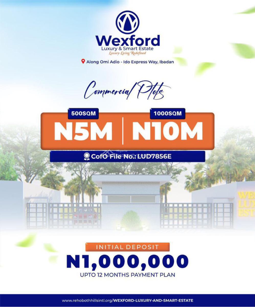 1% of 1% in The Real Estate Market, Omi Adio with C of O, Ibadan, Oyo, Mixed-use Land for Sale