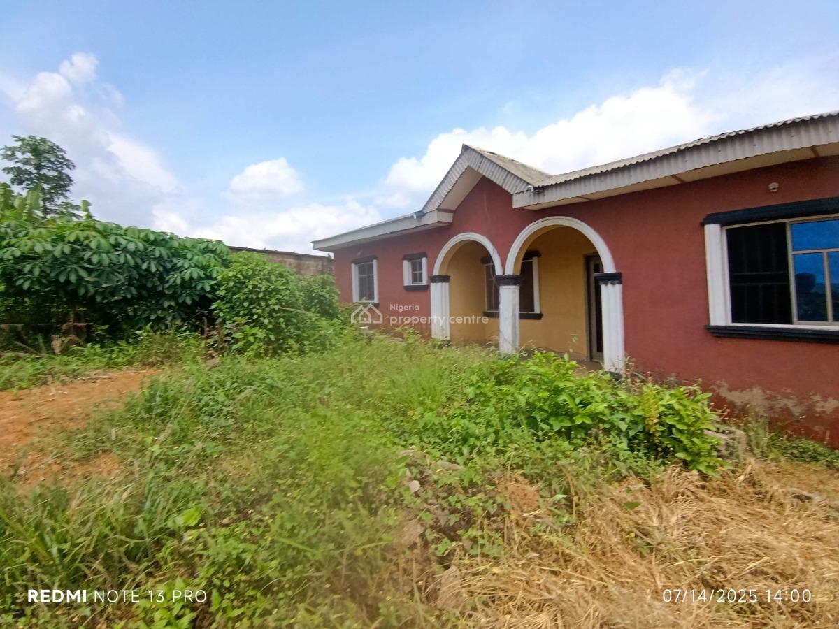 2 Bedroom Flat with a Room Self Contained Setback with Foundation, Itele Close to Ayobo Lagos, Ado-odo/ota, Ogun, Detached Bungalow for Sale