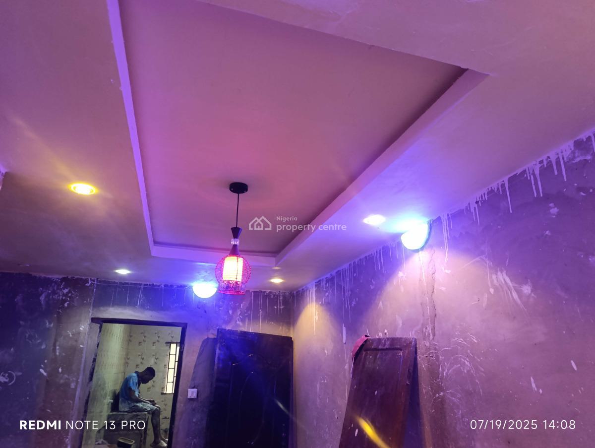 Newly Built Mini Flat Pop Ceiling Prepaid Meter Wardrobe 9ice Kitchen, Meiran Ijaiye Lagos, Meiran, Agege, Lagos, Mini Flat (room and Parlour) for Rent
