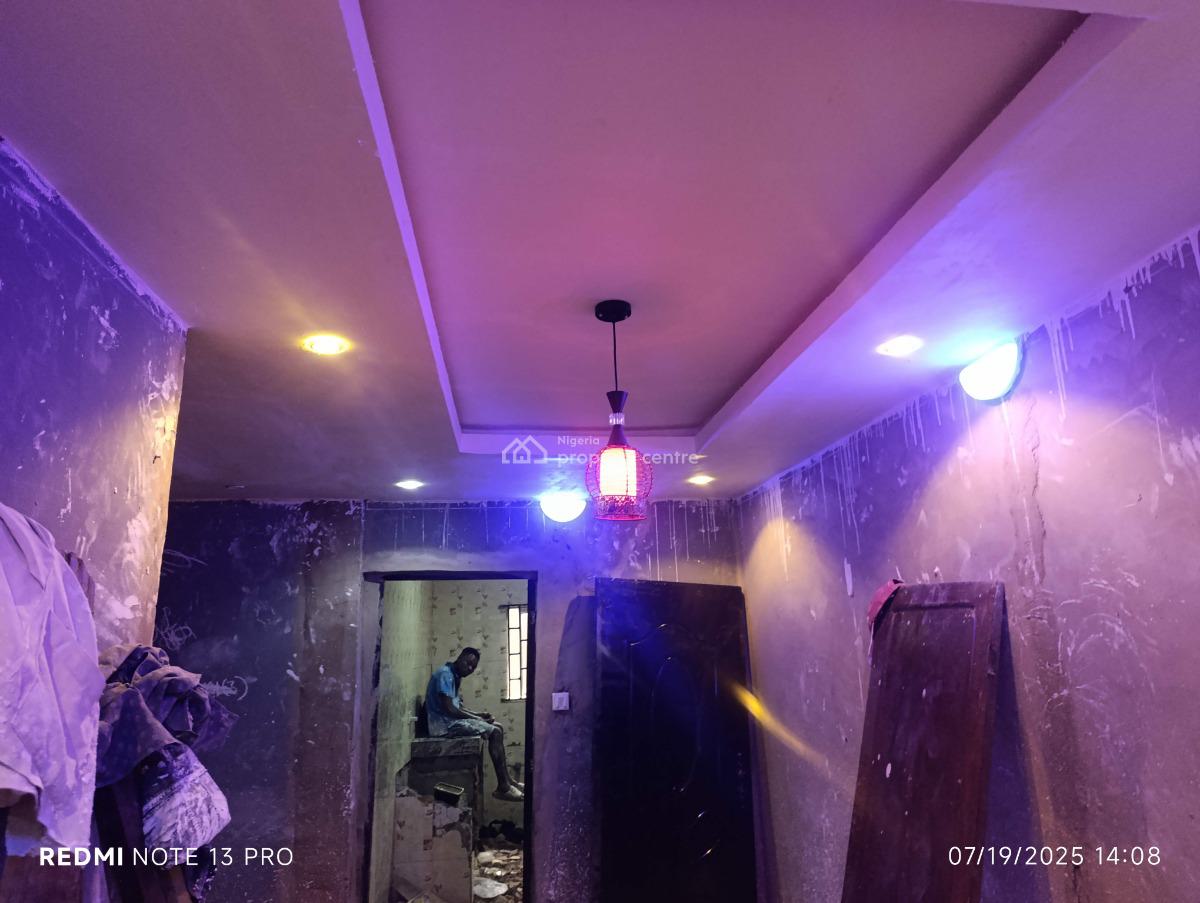 Newly Built Mini Flat Pop Ceiling Prepaid Meter Wardrobe 9ice Kitchen, Meiran Ijaiye Lagos, Meiran, Agege, Lagos, Mini Flat (room and Parlour) for Rent