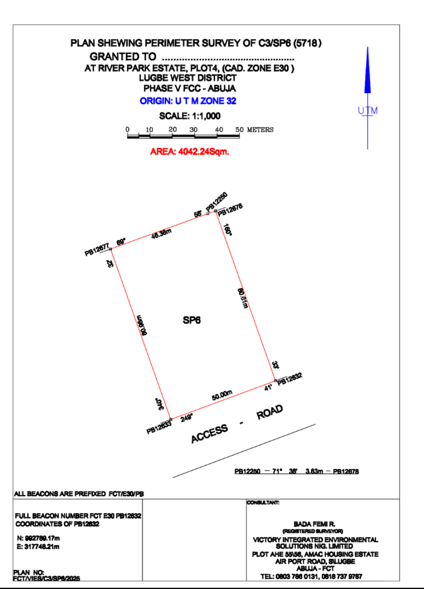 Mixed Used Land Available, River Park Estate Lugbe, Lugbe District, Abuja, Mixed-use Land for Sale