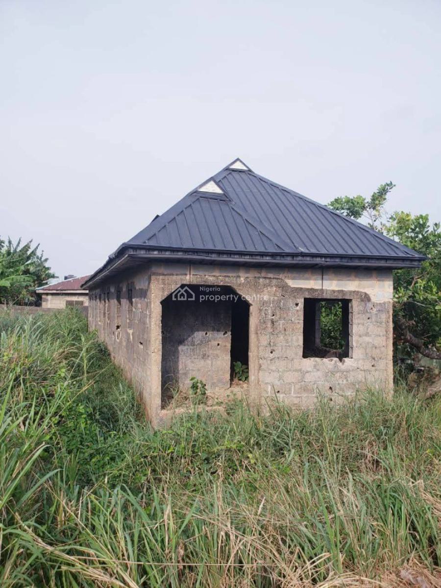 Carcass 3 Bedroom Bungalow with Bq, Ijesha, Lagos, House for Sale