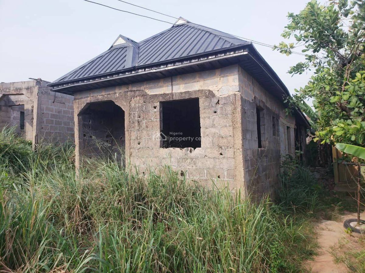 Carcass 3 Bedroom Bungalow with Bq, Ijesha, Lagos, House for Sale