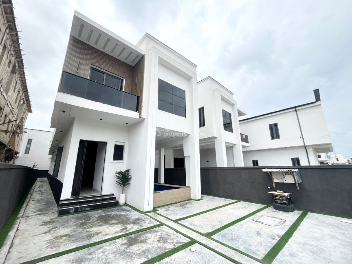 5 Bedroom Fully Detached Duplex with Bq and Pool Available, Ajah, Lagos, Detached Duplex for Sale