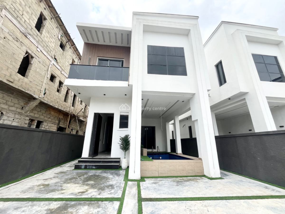 5 Bedroom Fully Detached Duplex with Bq and Pool Available, Ajah, Lagos, Detached Duplex for Sale
