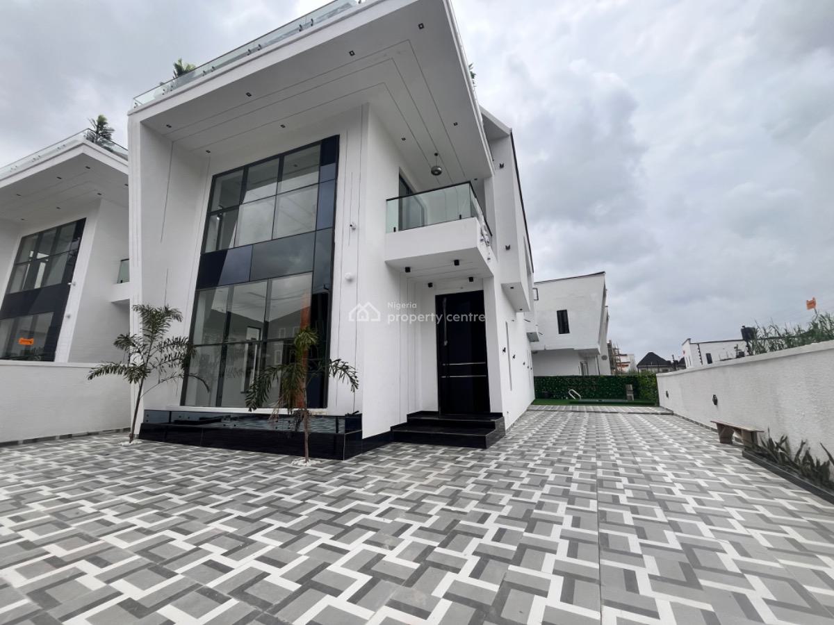 Stunning 5 Bedroom Fully Detached Duplex with  Bq, Gym and Pool, Ajah Lekki Lagos, Ajah, Lagos, Detached Duplex for Sale