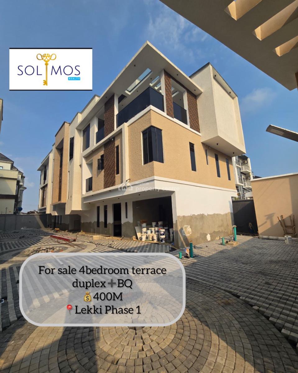 Finely Built 4 Bedroom Terrace Duplex Bq, Lekki Phase 1, Lekki, Lagos, Terraced Duplex for Sale
