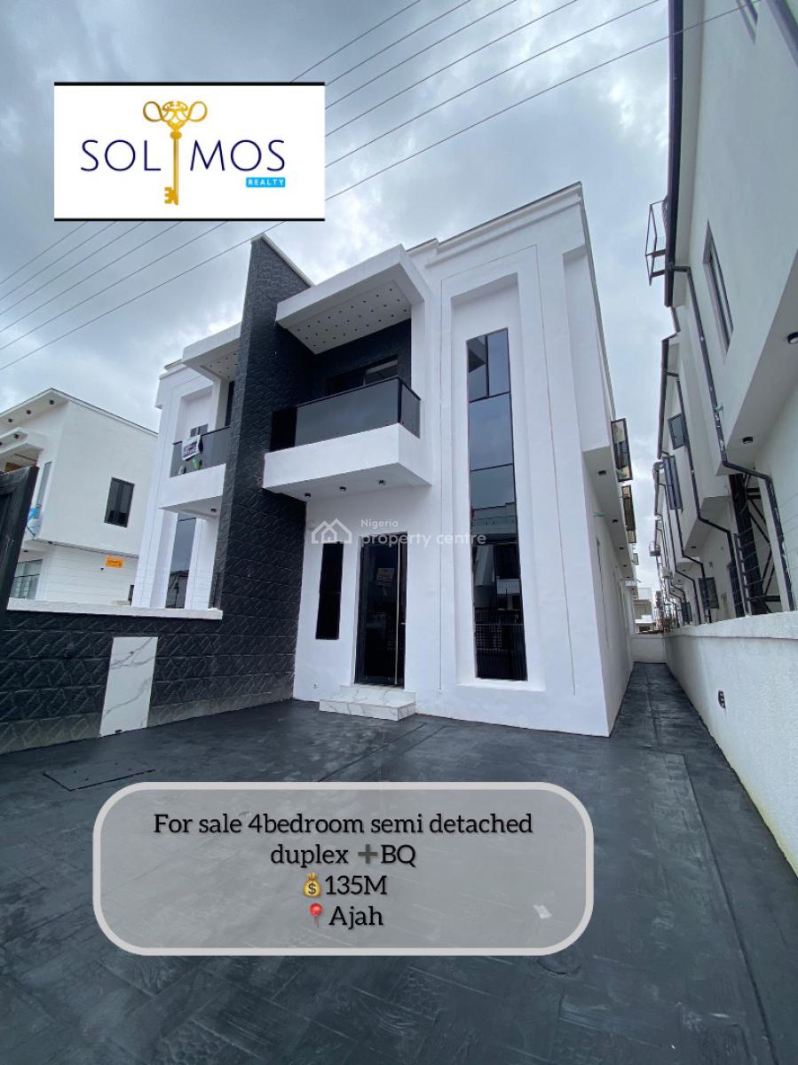 Luxury 4 Bedroom Semi Detached Duplex Bq, Ajah, Lagos, Semi-detached Duplex for Sale