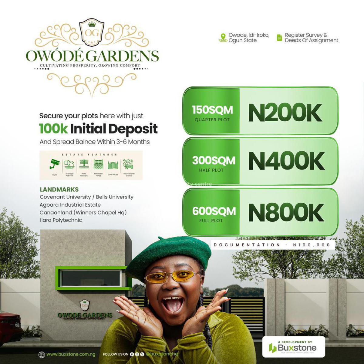 Estate Land, Owode, Idi-iroko, Ado-odo/ota, Ogun, Land for Sale