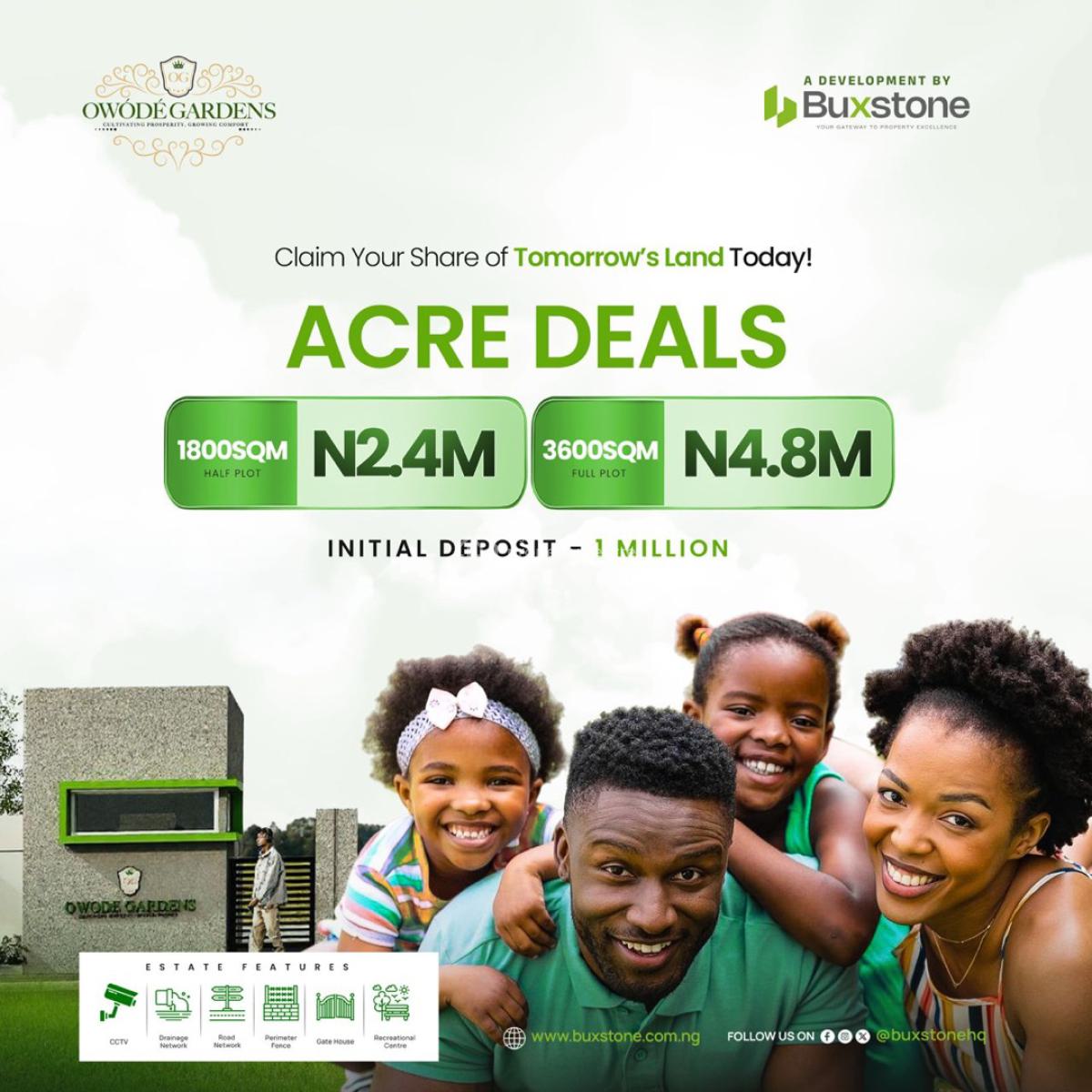 Estate Land, Owode, Idi-iroko, Ado-odo/ota, Ogun, Land for Sale
