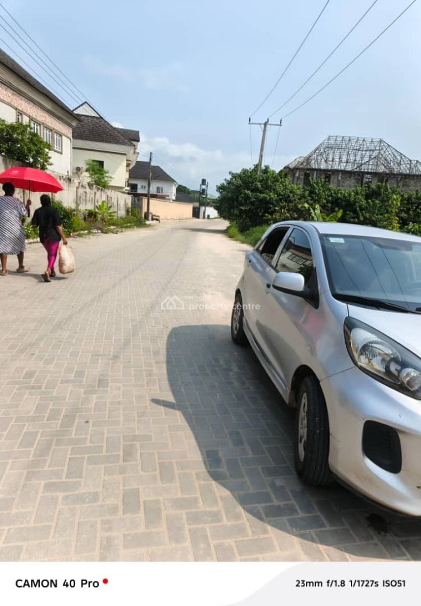 Half Plot of Dry Land Fenced on a Tarred Road in a Developed Estate, Goodnews Estate, Sangotedo, Ajah, Lagos, Residential Land for Sale