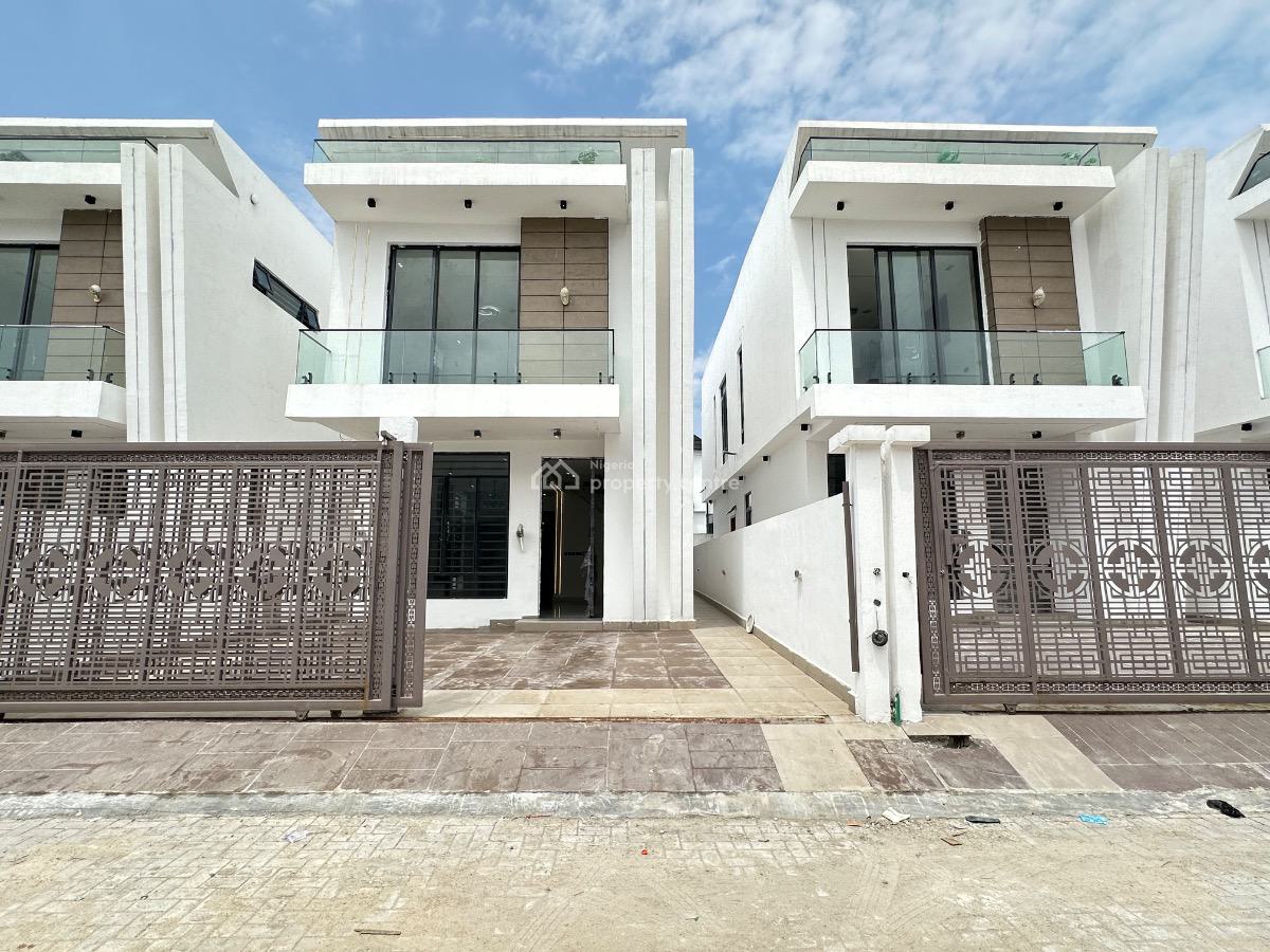 Elegant 4 Bedroom Detached Duplex with a Bq, Chevron Tollgate, Lekki, Lagos, Detached Duplex for Sale