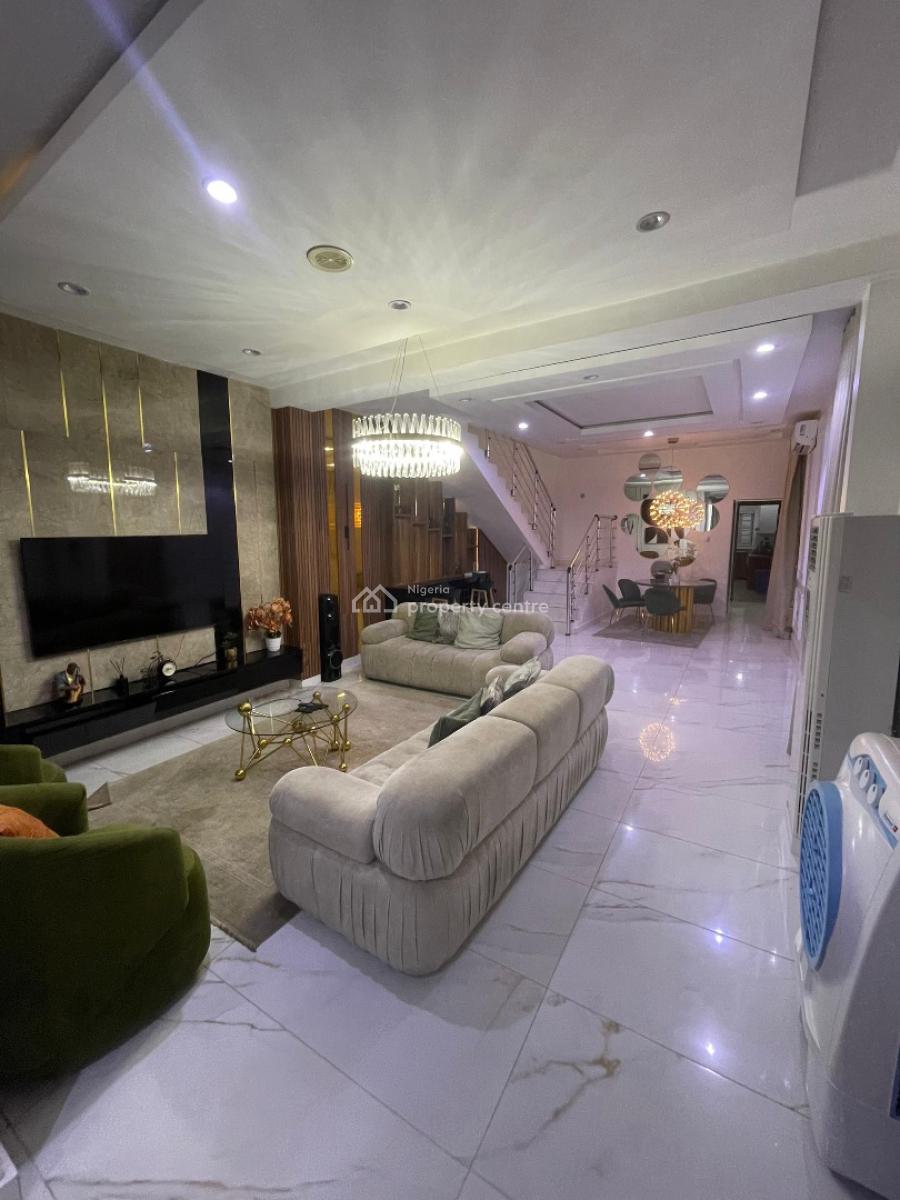 5 Bedrooms Furnished Detached Duplex with Bq, Agungi, Lekki, Lagos, Detached Duplex for Rent