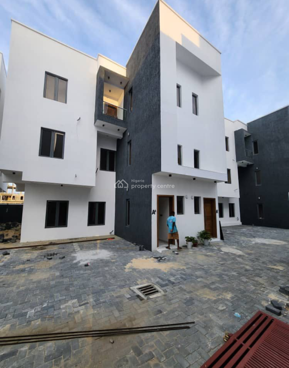 Service 4 Bedroom Terrace Duplex with Bq, Off Admiralty Lekki Phase 1 By Bis, Lekki Phase 1, Lekki, Lagos, Terraced Duplex for Rent