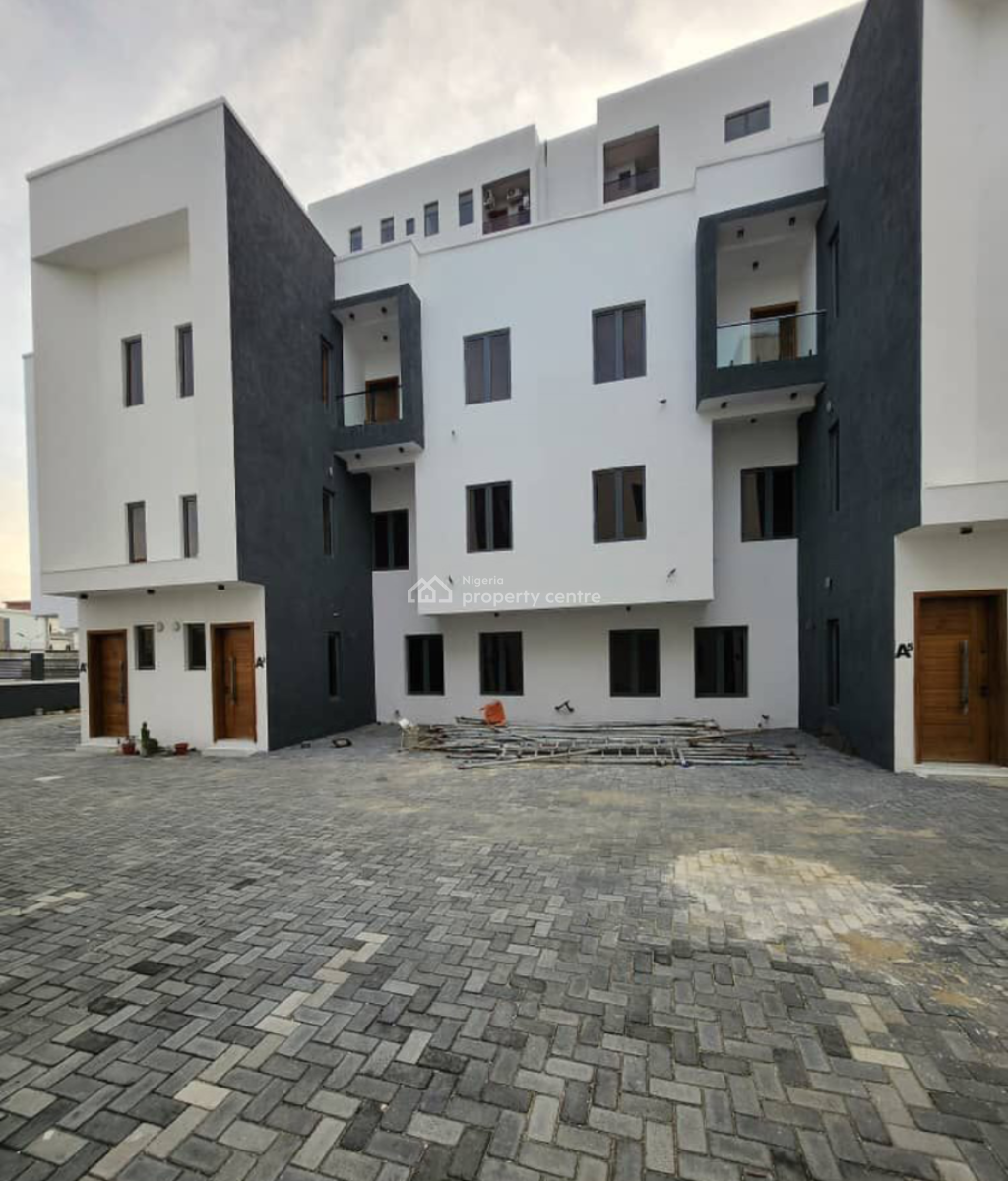 Service 4 Bedroom Terrace Duplex with Bq, Off Admiralty Lekki Phase 1 By Bis, Lekki Phase 1, Lekki, Lagos, Terraced Duplex for Rent