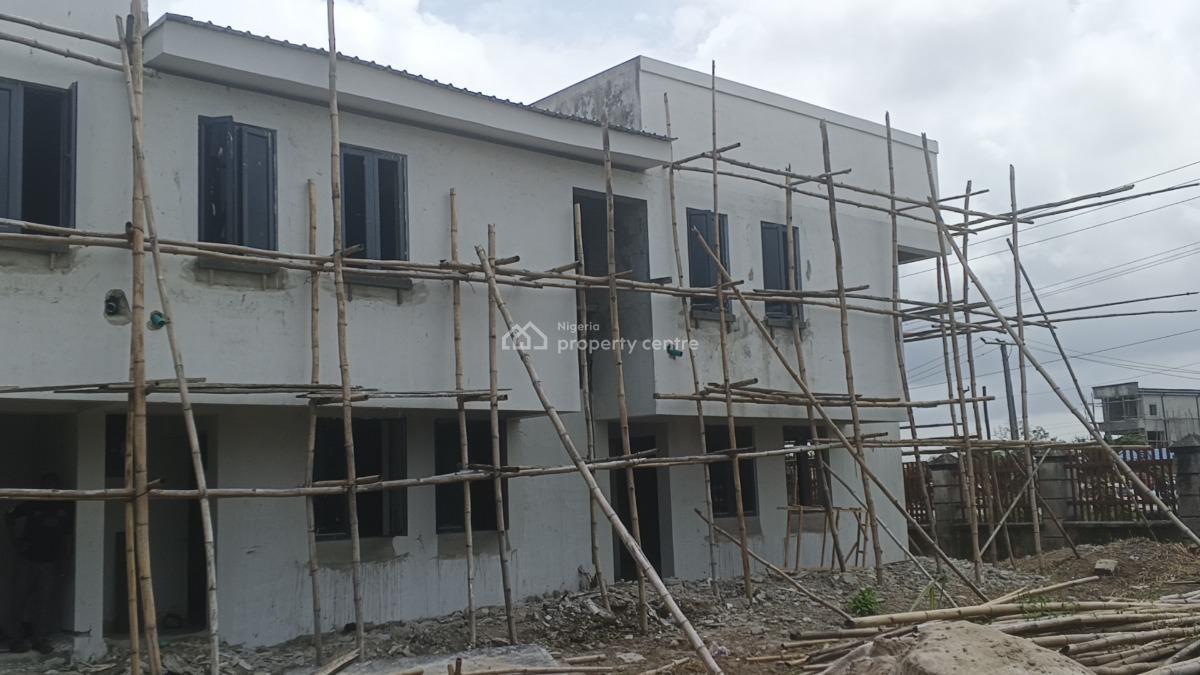 Luxury Semi-finished Carcass 3 Bedrooms Terrace Duplex with B/q, Beechwood Estate, Imalete Alafia, Ibeju Lekki, Lagos, Terraced Duplex for Sale