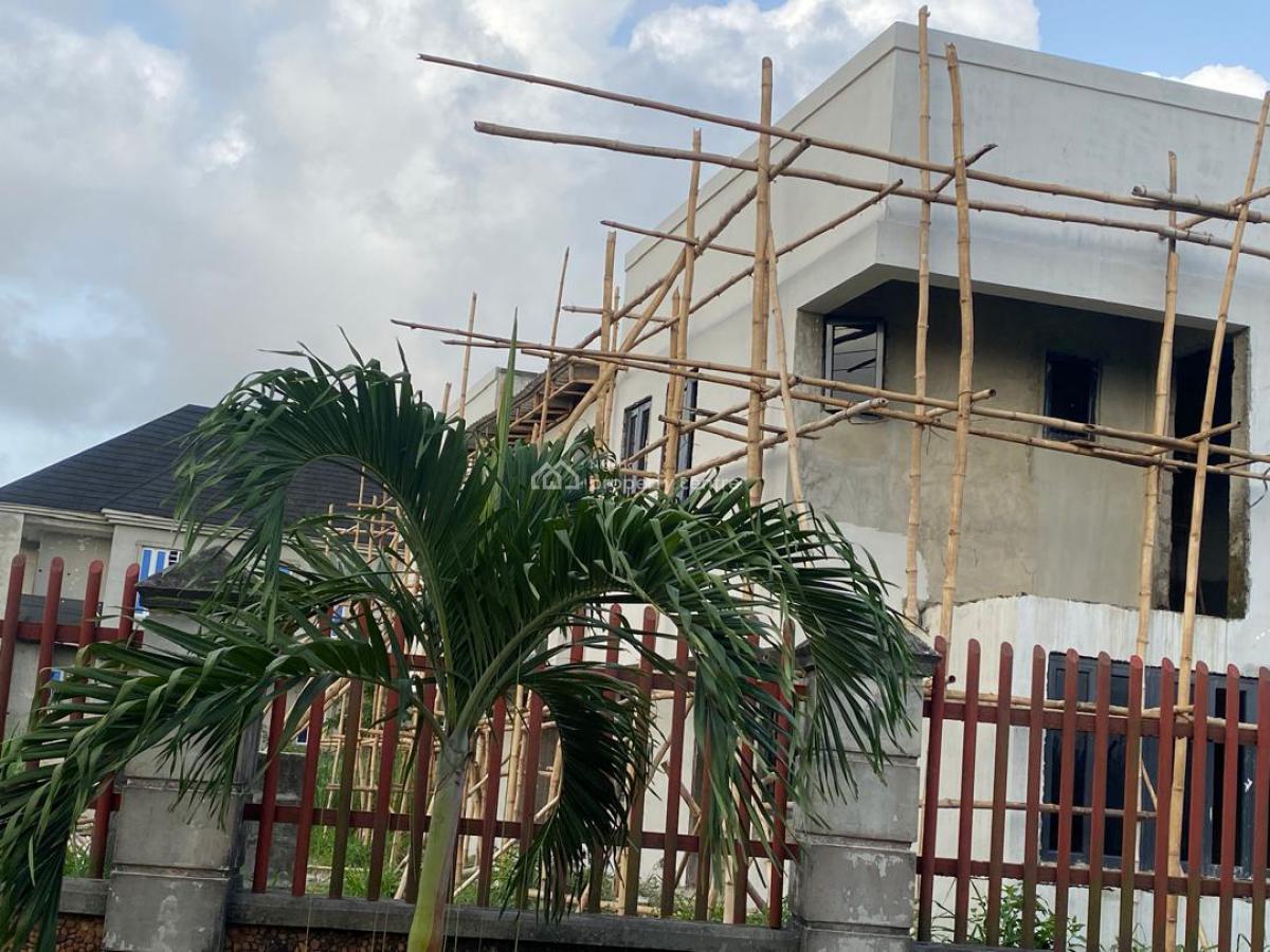 Luxury Semi-finished Carcass 3 Bedrooms Terrace Duplex with B/q, Beechwood Estate, Imalete Alafia, Ibeju Lekki, Lagos, Terraced Duplex for Sale