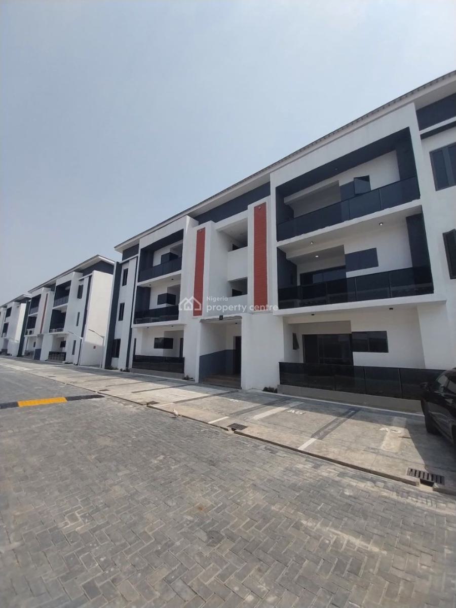 Newly Built Four (4) Bedroom Terrace House Without Bq, Osapa, Lekki, Lagos, Terraced Duplex for Sale