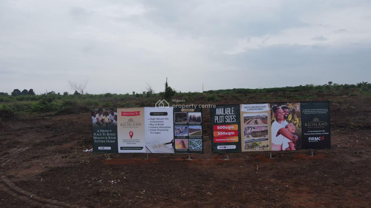 Affordable Land in a Well Functional Estate, Omu Junction, Mowe Ofada, Ogun, Residential Land for Sale