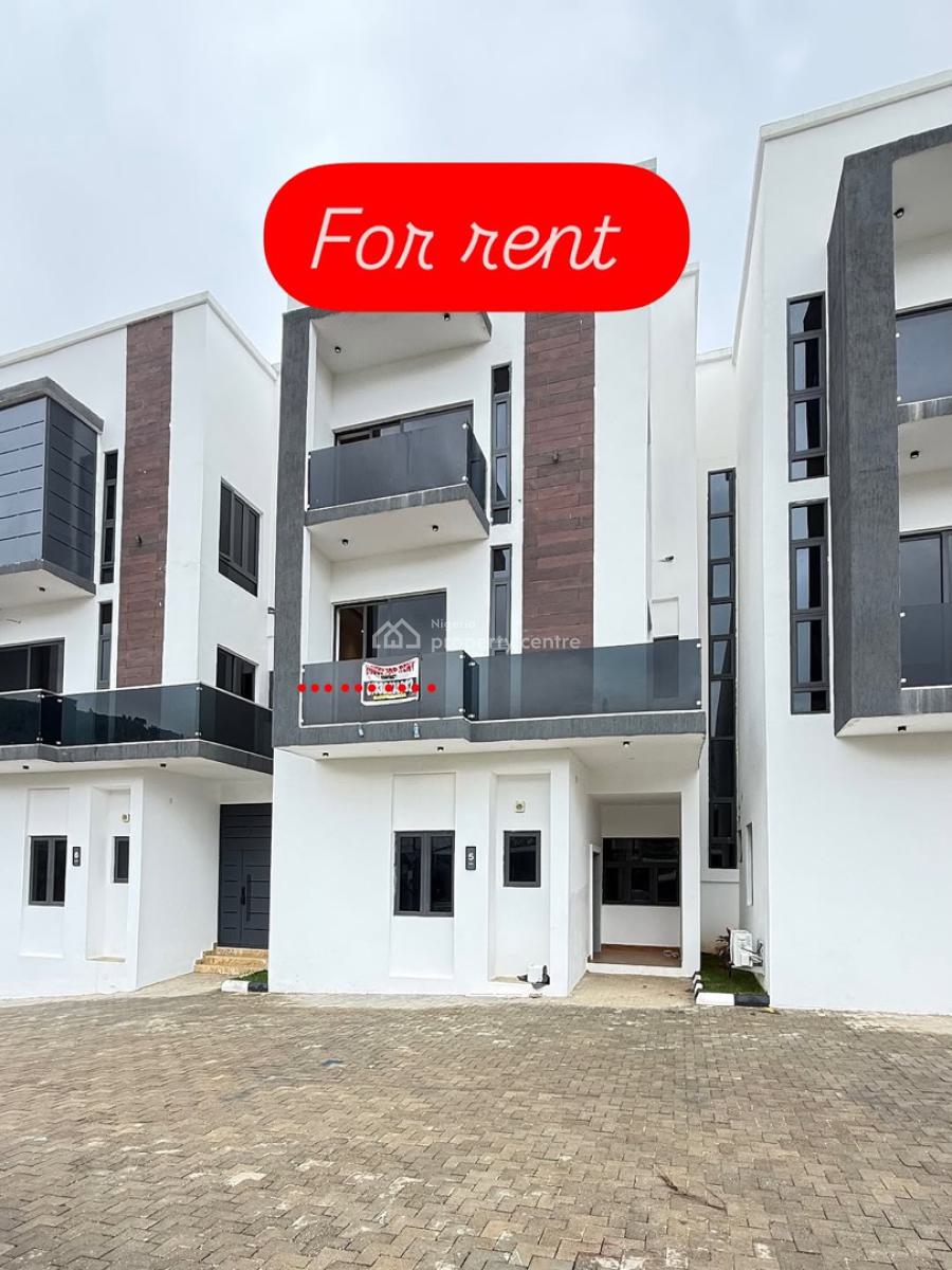 Newly Built 4 Bedroom Spacious Terrace Duplex with Bq,serene Vicinity, Serene Neighborhood on a Tarred Road, Katampe Extension, Katampe, Abuja, Terraced Duplex for Rent