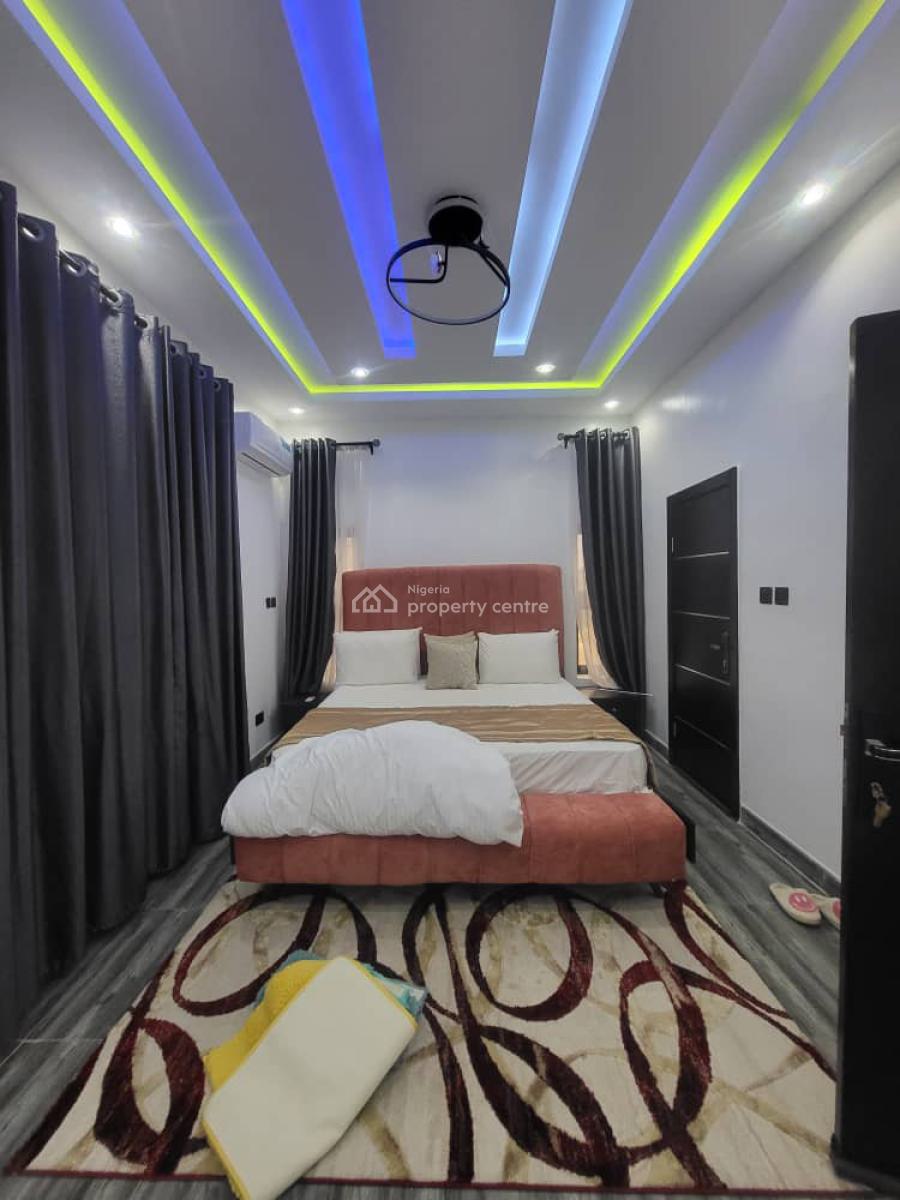 Newly Built Luxury Serviced Furnished 3bedrooms Apartment Wit Rooftop, Atlantic View Estate, New Road, Lekki, Lagos, Flat / Apartment for Rent