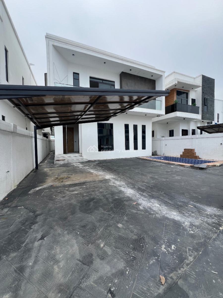 Well Built 5 Bedroom Detached Duplex with Pool & Bq, By 2nd Toll Gate, Lekki, Lagos, Detached Duplex for Sale