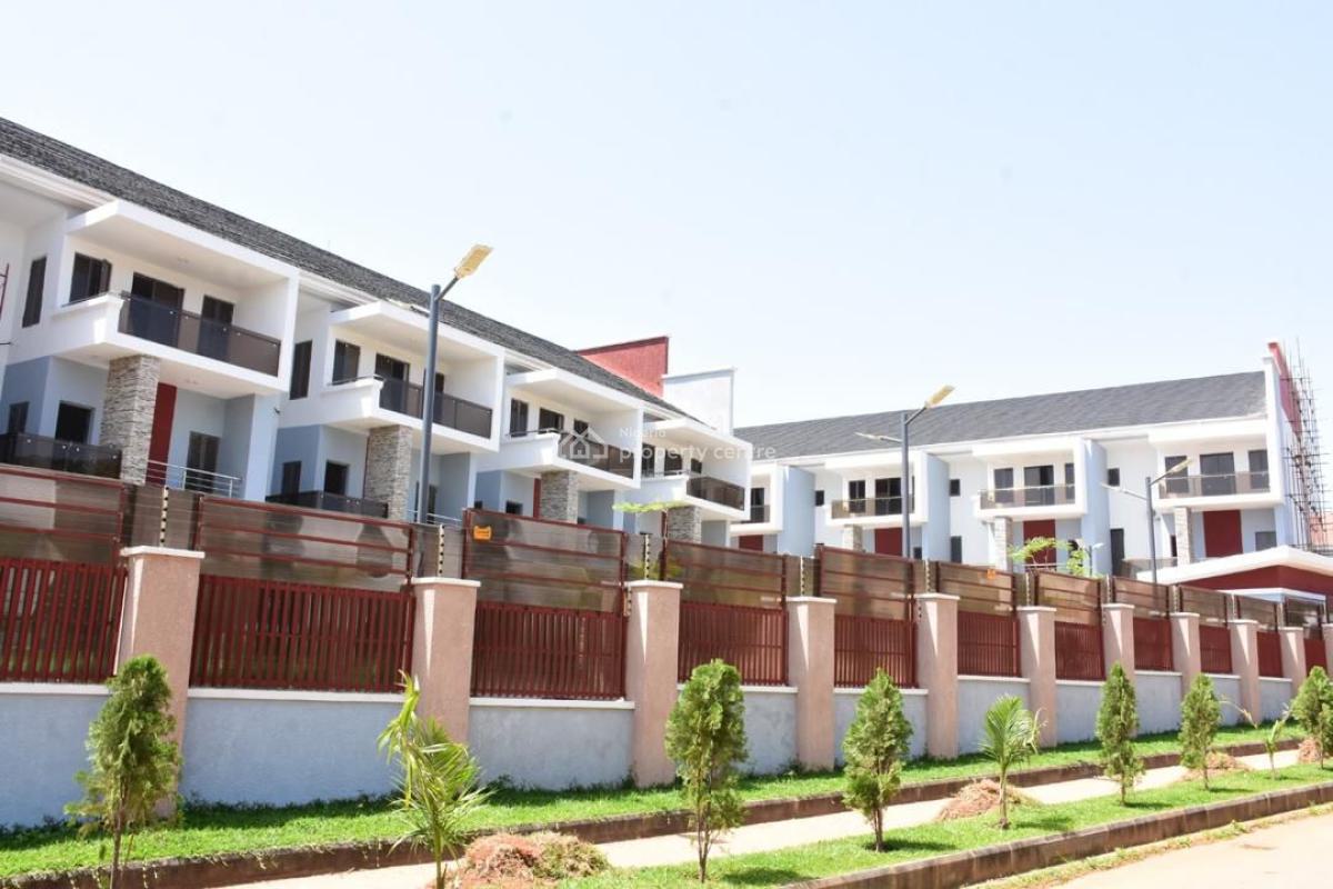 Spacious 4 Bedroom Terrace Duplex with Bq, Fitted Acs, Katampe Extension, Katampe, Abuja, Terraced Duplex for Rent