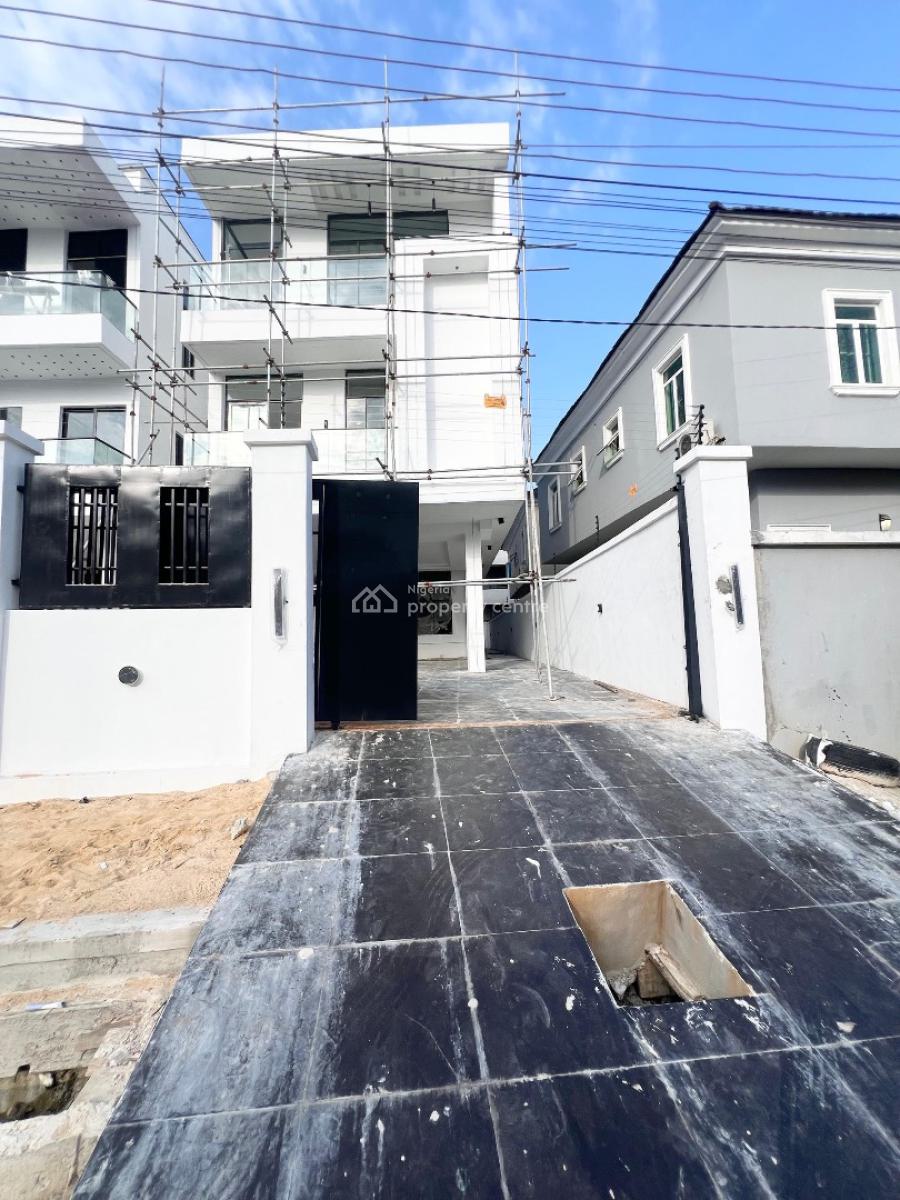 Luxury 5 Bedroom Contemporary Fully Detached Duplex with Bq, Pool & Rooftop, Chevron, Lekki, Lagos, Detached Duplex for Sale