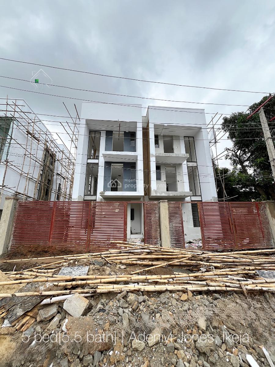 Deluxe 5 Bed Semi Detached Duplex with Bq, in a Secured Estate, Adeniyi Jones, Ikeja, Lagos, Semi-detached Duplex for Sale
